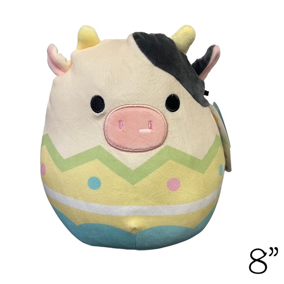 Connor The Cow in Easter Egg Squishmallow 8” - Picture 1 of 6